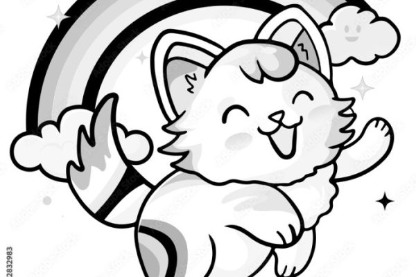 Anime coloring pages cat ears