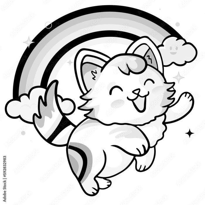 Anime coloring pages cat ears