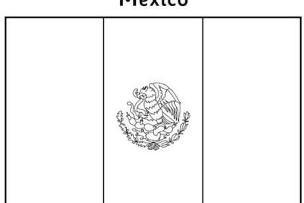 Mexican flag coloring book