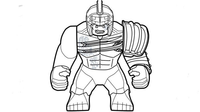 Animated hulk coloring page