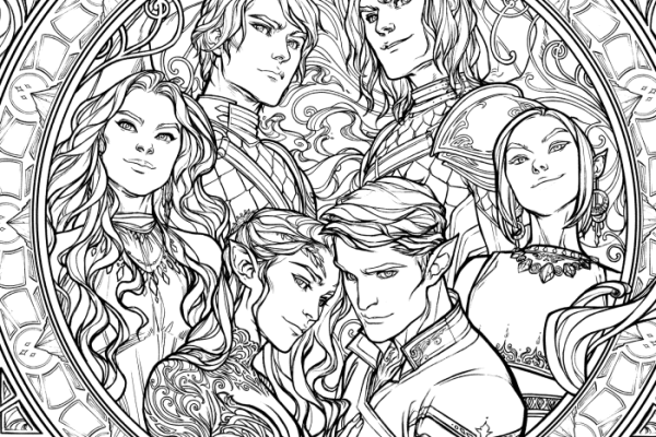 Court of thorns and roses coloring book