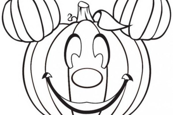 Mickey mouse halloween coloring book