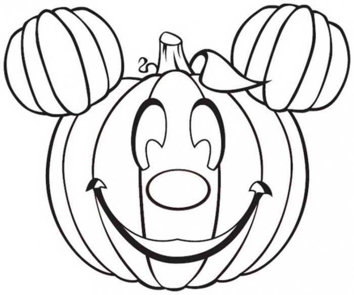 Mickey mouse halloween coloring book