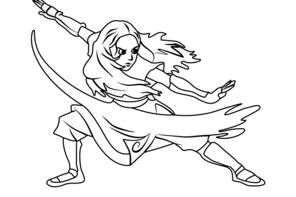 Anime boy avatar coloring page