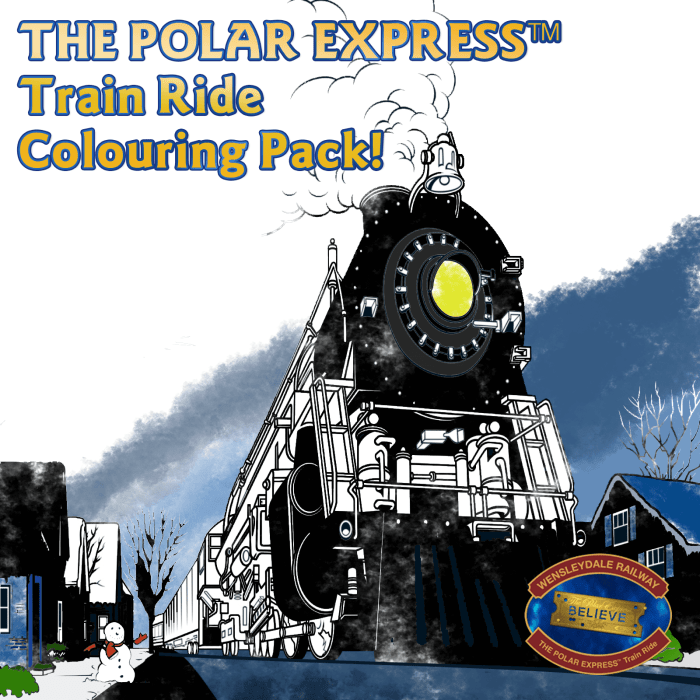 Polar express coloring book