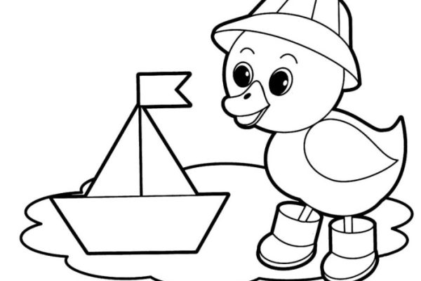 Coloring book pages easy