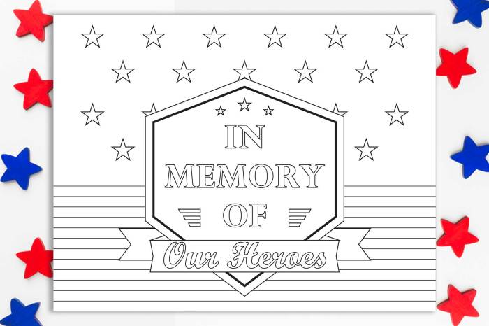 Memorial day coloring book