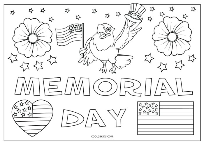 Memorial day coloring book