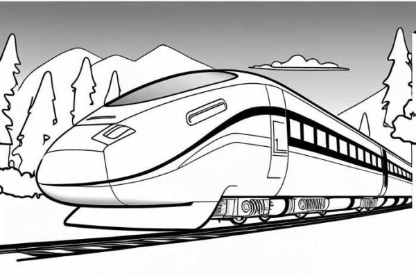 Train coloring transportation pages printable kids 4kids coloing