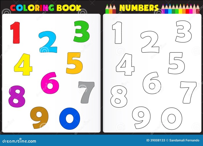 Coloring book by number