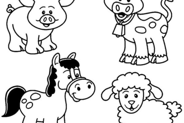 Coloring pages for farm animals printable