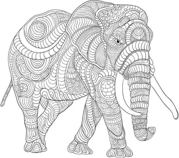 Animal coloring pages hard for kids