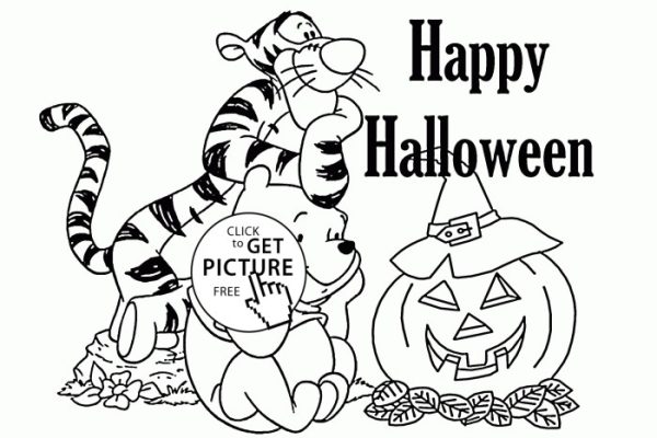 Halloween coloring book pages