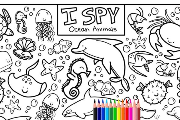 Coloring pages sea animal