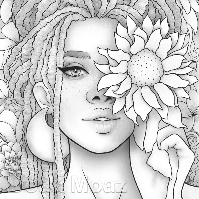 People coloring book pages