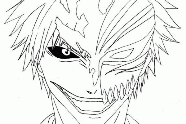 Ichigo bleach vasto lorde lineart colorear wonder hollow coloriages