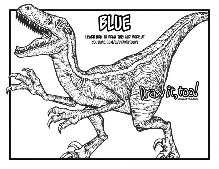 Jurassic world coloring book