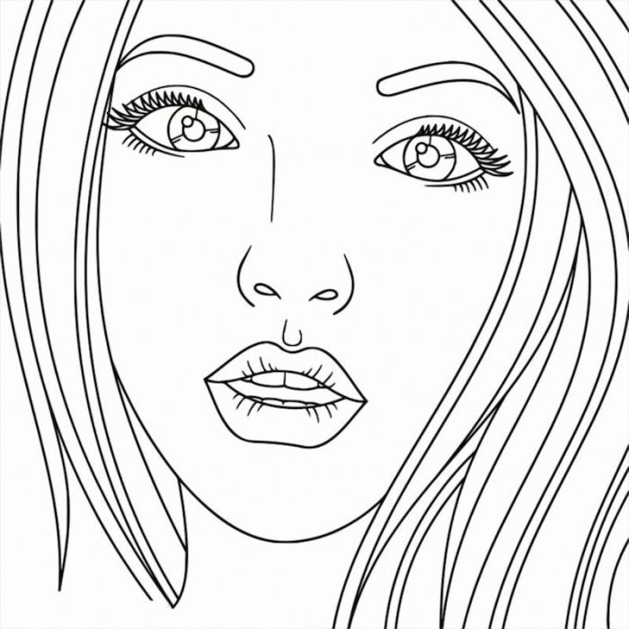 People coloring book pages