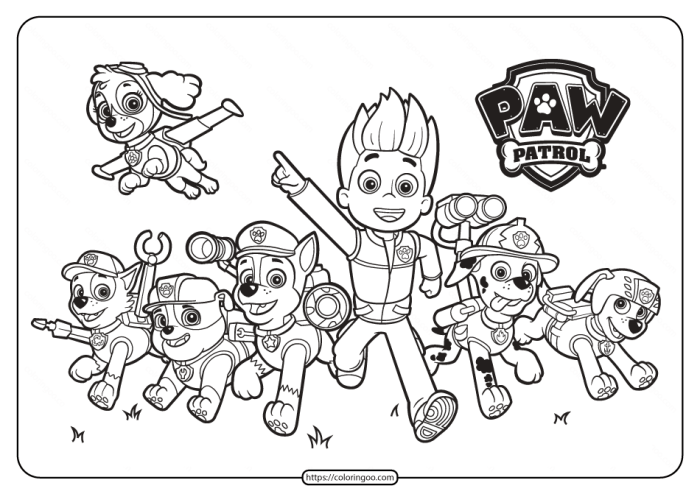 Paw patrol coloring book pdf