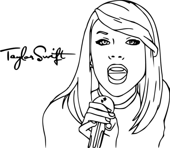 Taylor swift coloring book