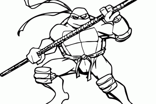 Coloring book ninja turtles