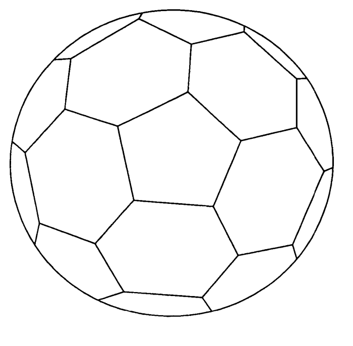 Soccer ball coloring book