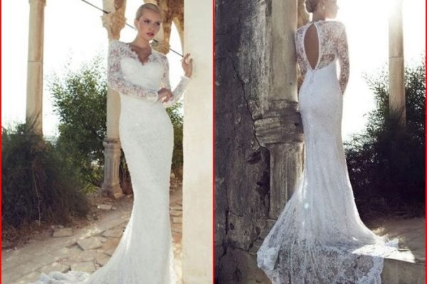 Sheer wedding dresses with sleeves