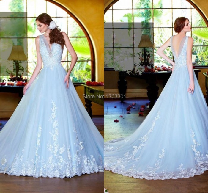 Baby blue dresses for wedding