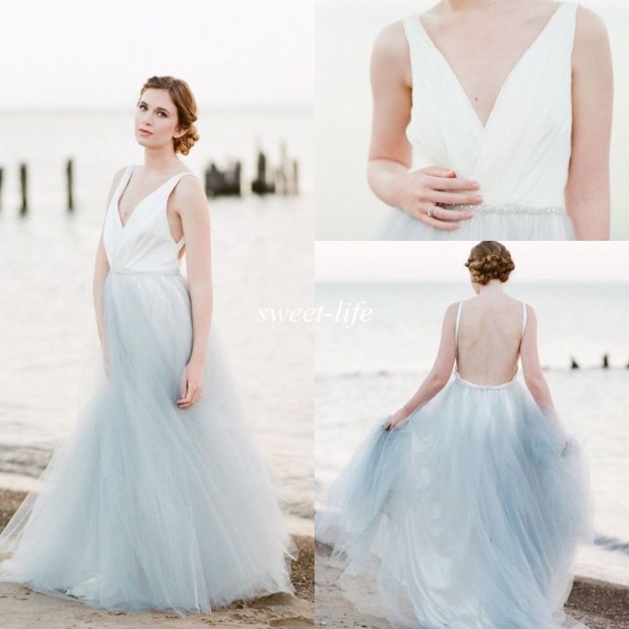 Summer wedding dress beach