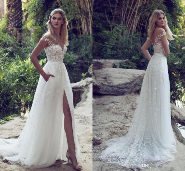 Summer wedding dress beach