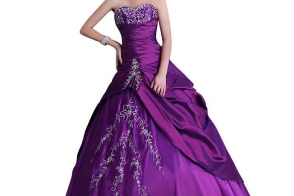 Purple dresses plus size wedding