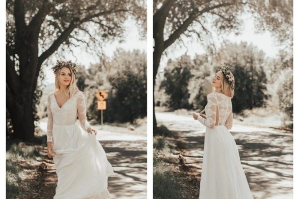 Simple boho wedding dresses