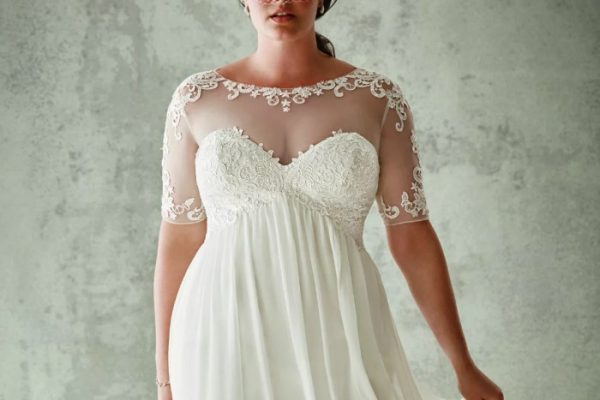 Short wedding dresses plus size