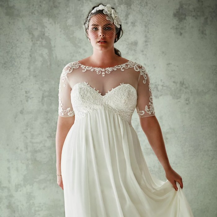 Short wedding dresses plus size