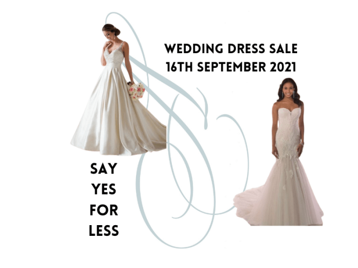 Sale on wedding dresses