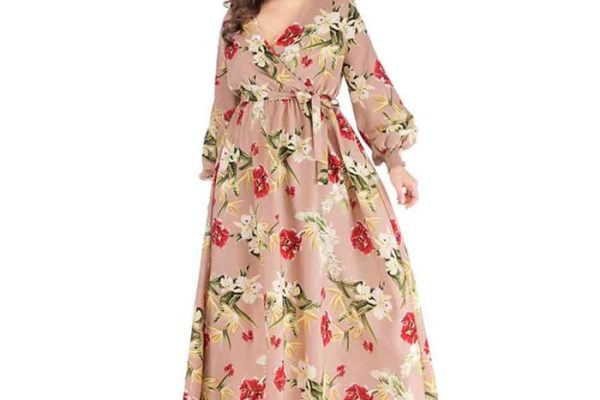 Floral wedding dresses plus size