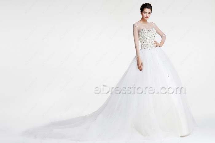 Sparkly princess wedding dresses