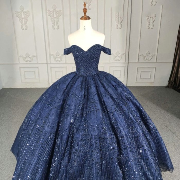 Dark blue dresses for wedding