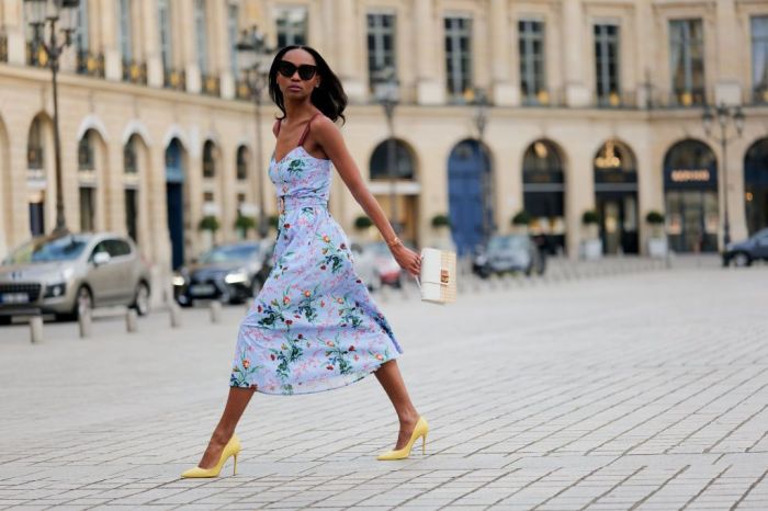 Summer floral dresses for weddings