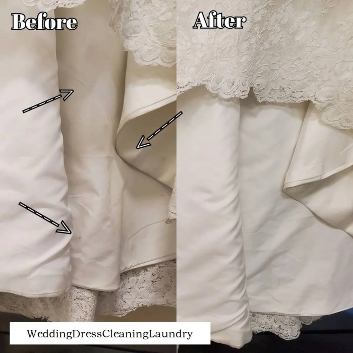 Cleaning dress dry wedding